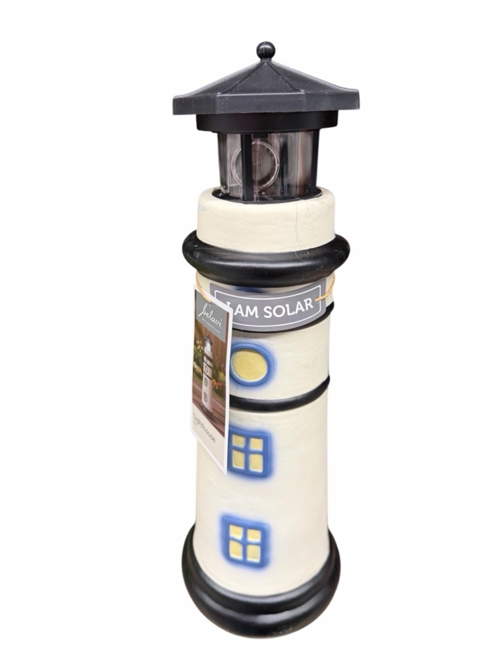 Belavi Solar Garden Lighthouse decor